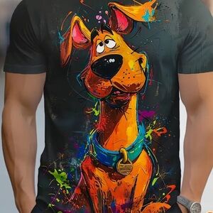 NWT!!!Dark Gray Scooby-Doo Graphic T-Shirt